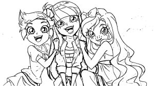 Coloriage lolirock auriana talia iris
