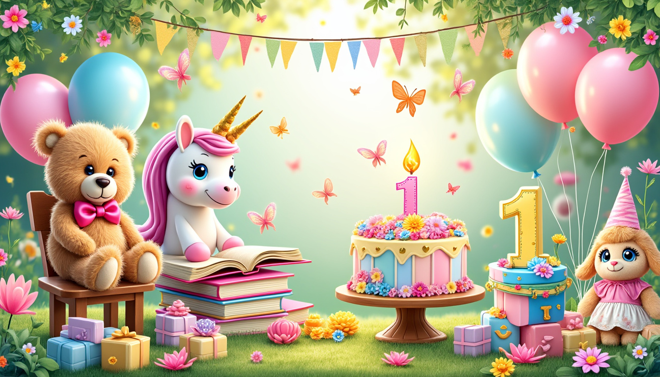Photo gratuite de 1er anniversaire, anniversaire, anniversaire de bébé