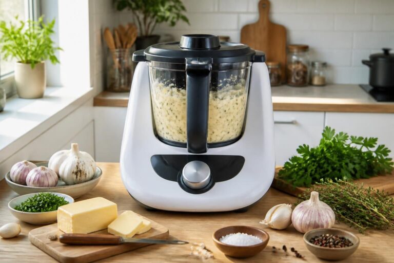 découvrez la recette facile et gourmande de la bombe à l'ail, préparée avec votre thermomix pour un résultat savoureux et rapide.