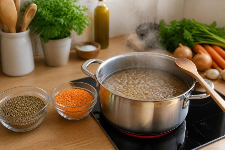 découvrez des méthodes simples et efficaces pour faire cuire des lentilles vertes et corail, afin d'obtenir une texture parfaite et un goût délicieux à chaque préparation.