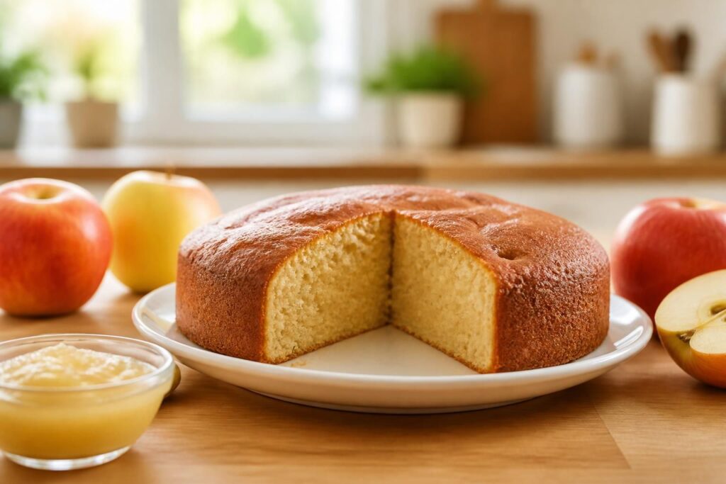 découvrez nos recettes de gâteau moelleux à la compote de pomme, sans beurre ni sucre ajouté, pour un dessert sain et gourmand.