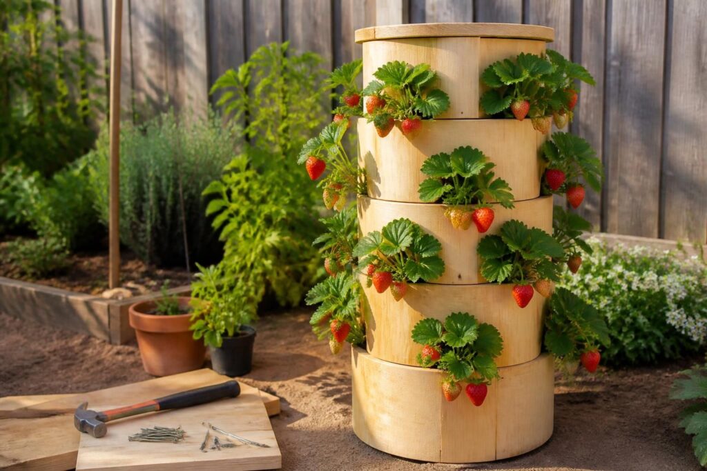 découvrez comment fabriquer une tour à fraisier en bois chez vous, étape par étape, pour cultiver vos fraises facilement et élégamment.