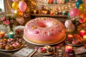 découvrez des recettes gourmandes de donuts géants et des idées déco originales pour un anniversaire réussi et plein de douceur.