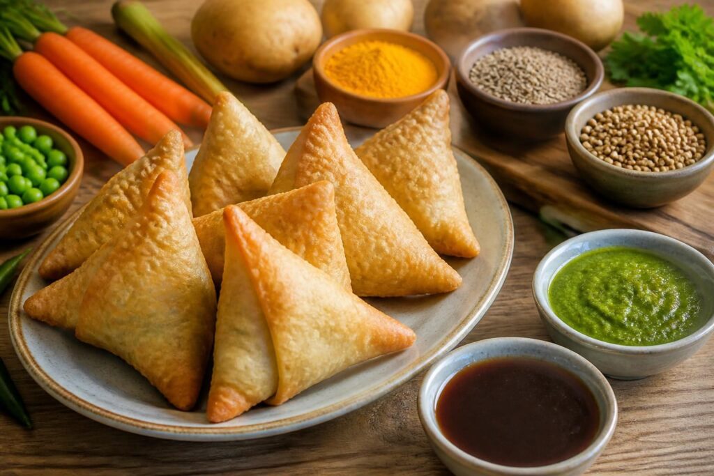découvrez des recettes indiennes savoureuses de samoussas aux légumes à préparer facilement au four ou avec votre thermomix pour un apéritif gourmand et sain.