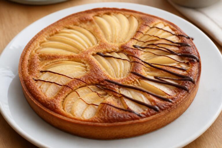 découvrez la recette facile et gourmande de la tarte poire amandine de cyril lignac, à réaliser avec ou sans chocolat pour un dessert délicieux et simple à préparer.
