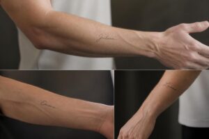découvrez des idées discrètes et élégantes de tatouages prénom pour avant-bras chez l'homme, alliant finesse et style pour un rendu unique.
