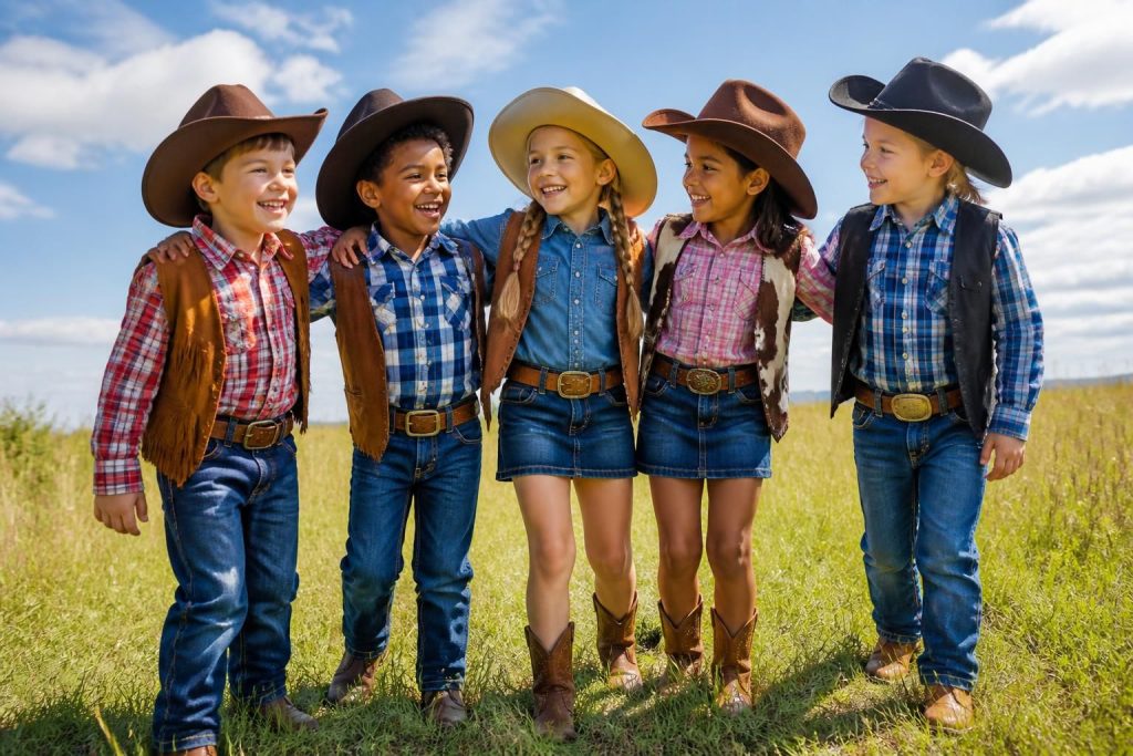 découvrez notre costume cowboy enfant pas cher, idéal pour filles et garçons. confortable et de qualité, parfait pour les fêtes et déguisements.