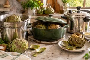 découvrez les temps de cuisson de l’artichaut à la vapeur, en cocotte ou à l’autocuiseur, avec des conseils pour obtenir une cuisson parfaite.
