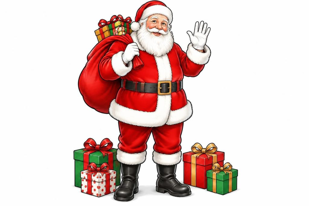 découvrez un dessin du père noël à imprimer en couleur ou en noir et blanc, idéal pour divertir les enfants et stimuler leur créativité.